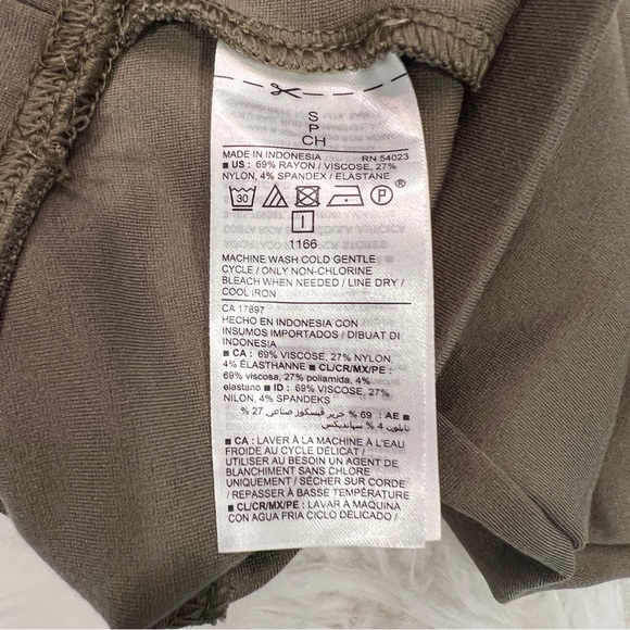 Old Navy Olive Green Stevie High Rise Ponte Knit Seamed Leggings Size Small - Picture 5 of 7